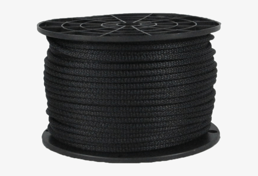3/16″ Dacron Polyester Rope Black - Polyester, transparent png #4269943
