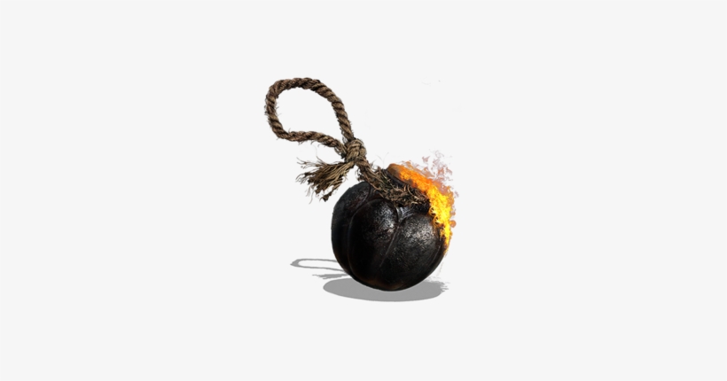 Rope Black Firebomb - Dark Souls Fire Bomb, transparent png #4270155