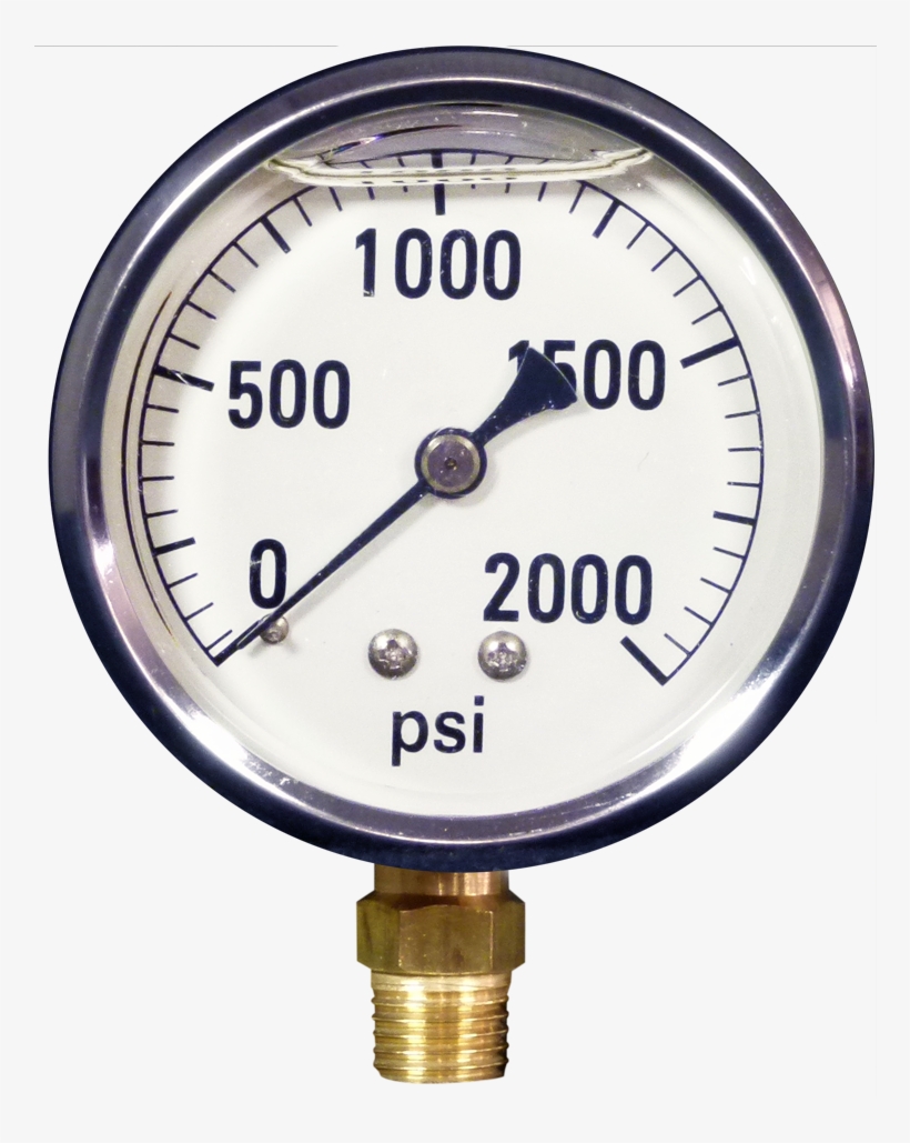 Water Pressure Gauge 2000 Psi, transparent png #4270457