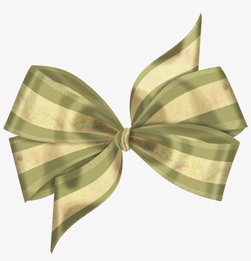 4 Loops Gold Ribbons, Ribbon Bows, Ribbon Clipart, - Ribbon Bow, transparent png #4270618