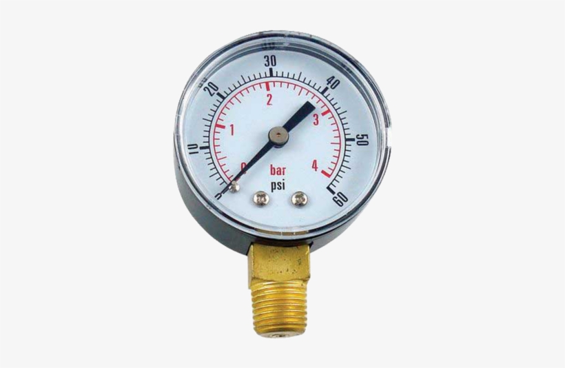 2 Inch Replacement Gauge With 1/4 Inch Mpt 30 Pounds - Pro Co2 Beer Regulator Co2 Beer Regulator Pressure, transparent png #4270621