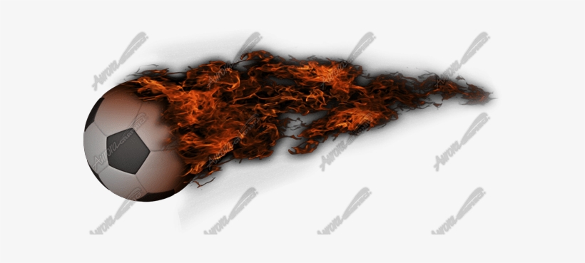 Flaming Soccerball - Flame, transparent png #4270758