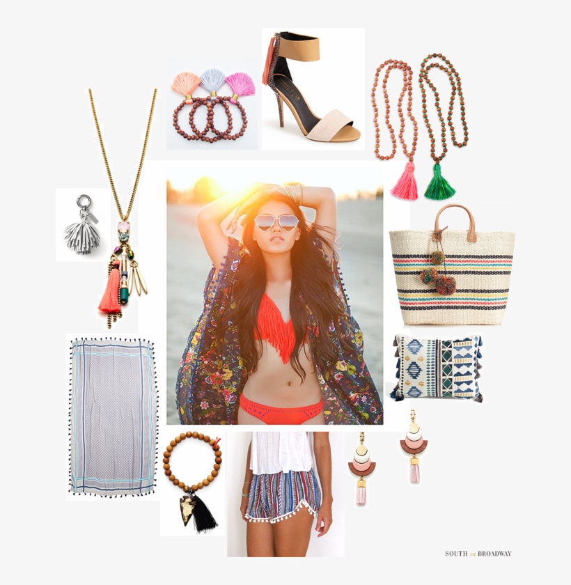 Here Are A Few Of My Favorite Tasseled Items Right - Girl, transparent png #4270831