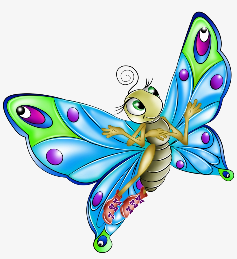 Mis Laminas Para Decoupage Butterfly, Clip Art And - Butterfly Cartoon, transparent png #4270832