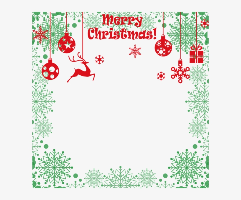 Christmas Borders For Facebook Profile Picture - Merry Christmas Icon Png, transparent png #4270962