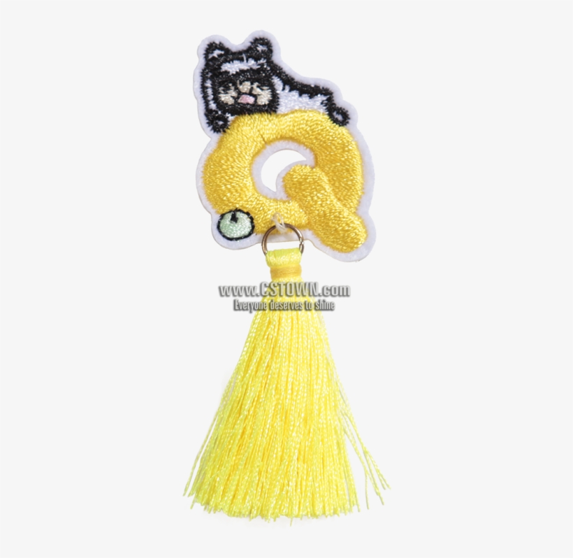 Yellow Cute Tiger With Tassels Patch - Yellow, transparent png #4271021