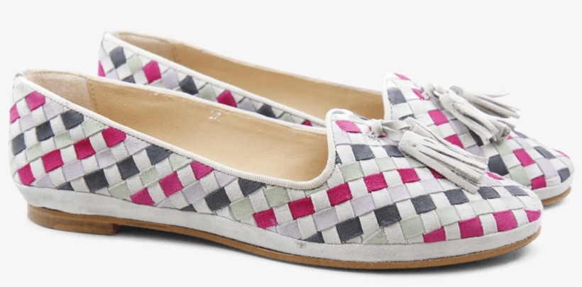 Ballet Pumps Kate 16 Suede Lune Dark Grey Lila Pink - Ballerina Melvin & Hamilton Kate 16 Suede Lune, transparent png #4271054