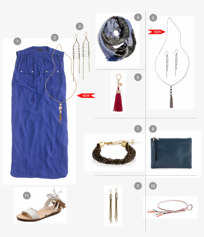 Tassel Necklace Long Fringe Necklace Tassel Jewelry - Handbag, transparent png #4271303