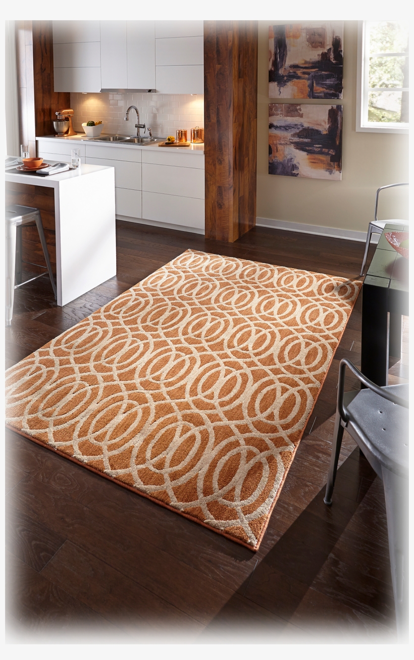 A Modern Patterned Motif Makes A Vibrant Custom Area - American Rug Craftsmen Davenport Colchester Spice Area, transparent png #4271516