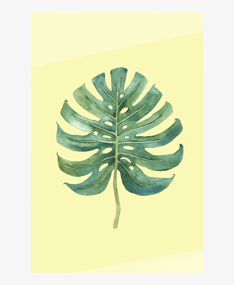 The Monstera Print - Illustration, transparent png #4271551
