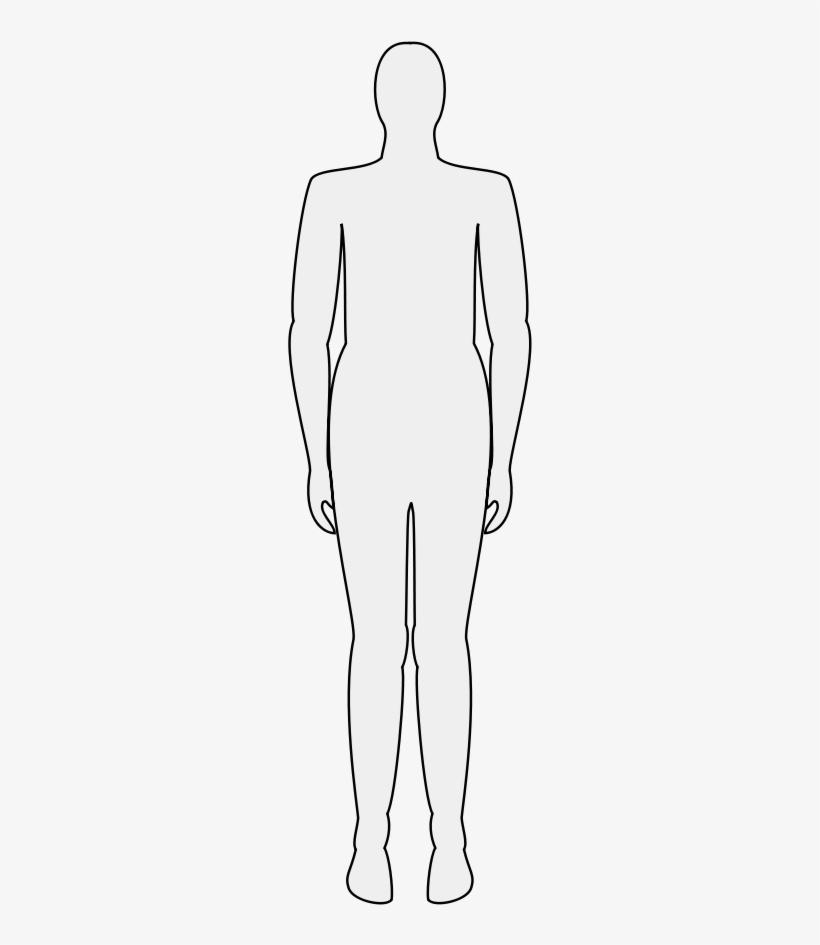 Body Silhouette Png - Human Body Png White, transparent png #4271624