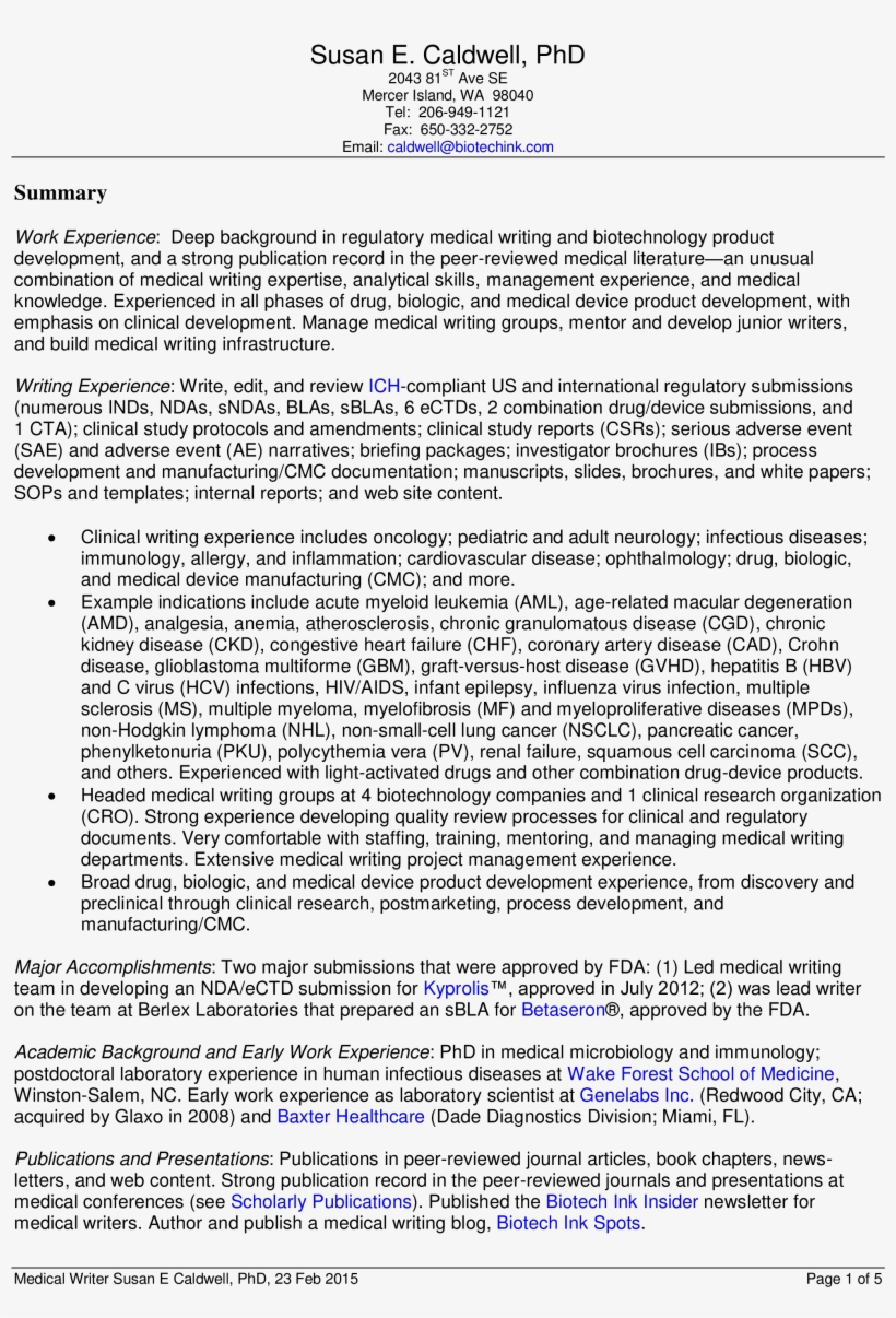 Medical Writer Main Image - Photography Contracts For Concerts, transparent png #4272115