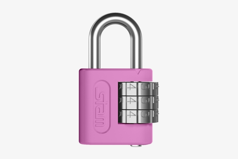Cadeado Segredo Stam 25mm Rosa - Millimetre, transparent png #4272116