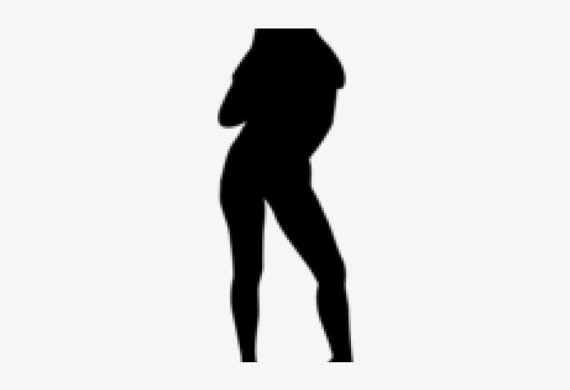 Silhouette Female Body - Kadın Silüeti Vektörel Png, transparent png #4272340