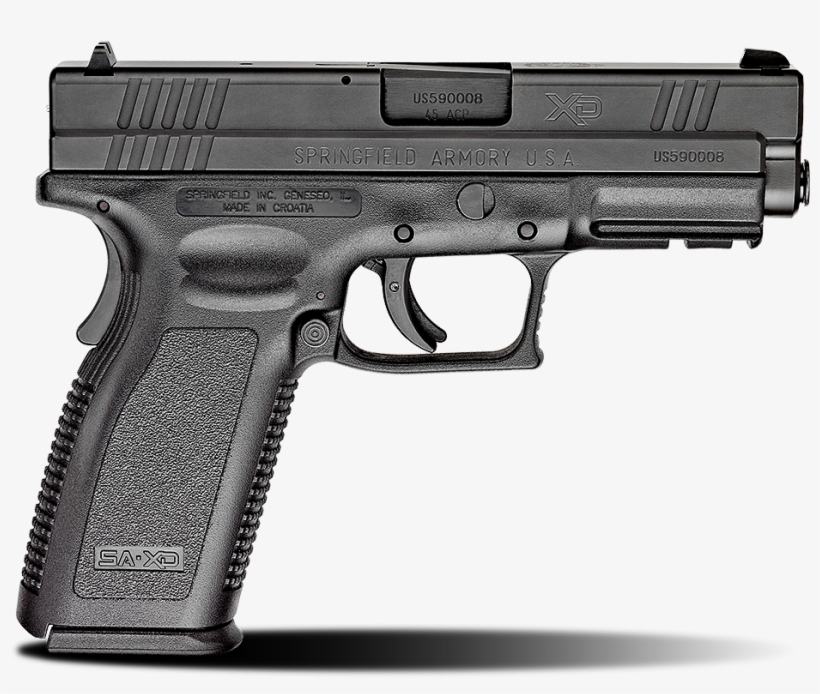 Xd® 4″ Full Size Model - Springfield Xd 45 Acp, transparent png #4272752