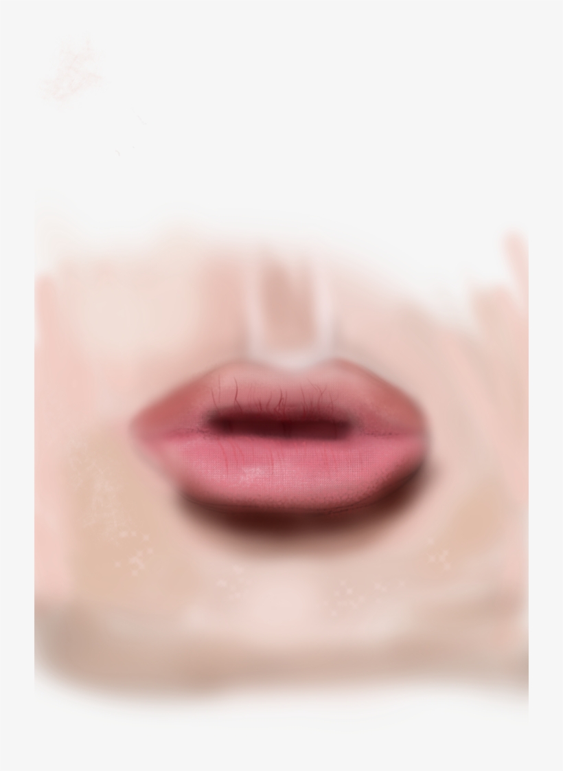 My First Attempt At Drawing Lips - Drawing, transparent png #4272926