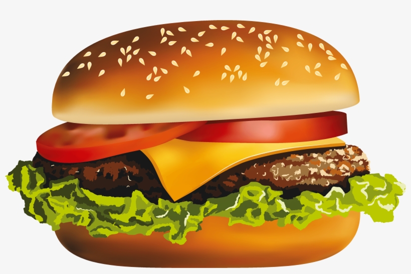Hamburger Clipart - Hamburger, transparent png #4273400