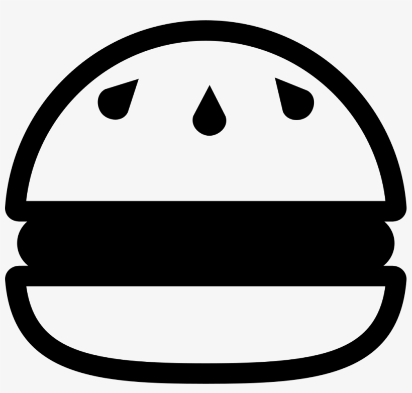 Hamburger With Sesame Seeds Comments - Hamburguesa Icono Vector Png, transparent png #4273878