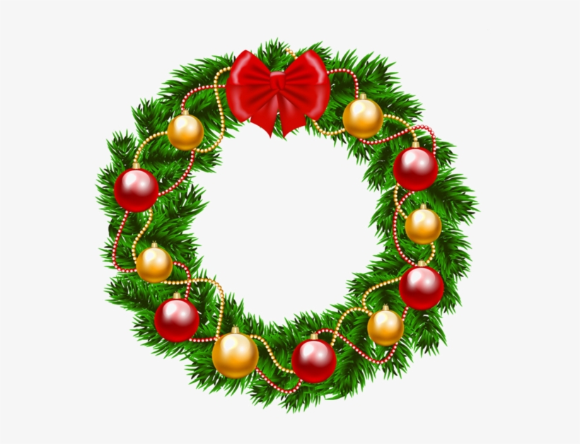 Christmas Wreath Png Clipart Wreath Christmas Day Clip - Wreath Christmas Clip Art, transparent png #4273910