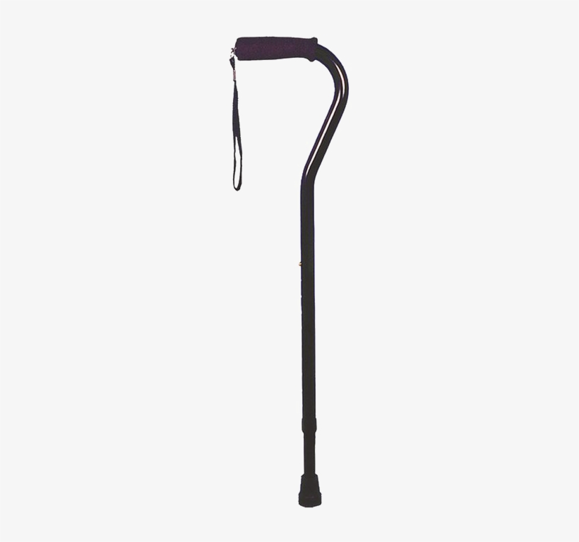 Walking Stick Png Images - Drive Medical 10306-6 Off Set Gel Walking Cane - Black, transparent png #4274084