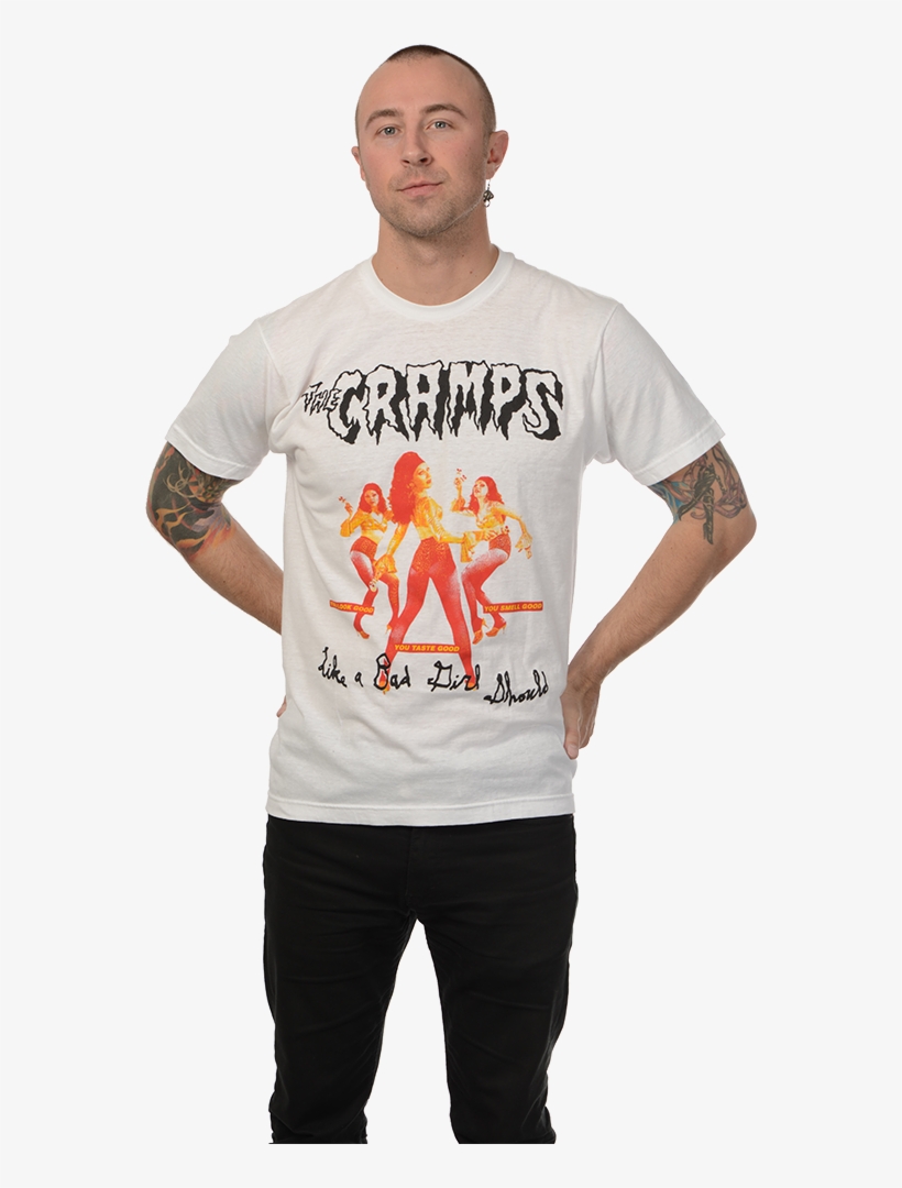 The Cramps "like A Bad Girl Should" T-shirt - Cramps / Off The Bone, transparent png #4274236