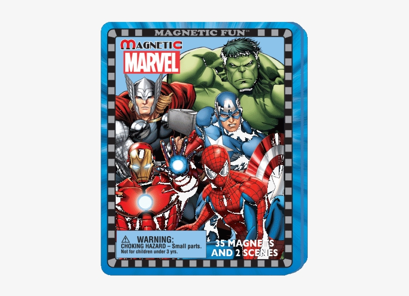Magnetic Fun® Travel Tin - Marvel Avengers Beach Towel Multi Standard, transparent png #4274570