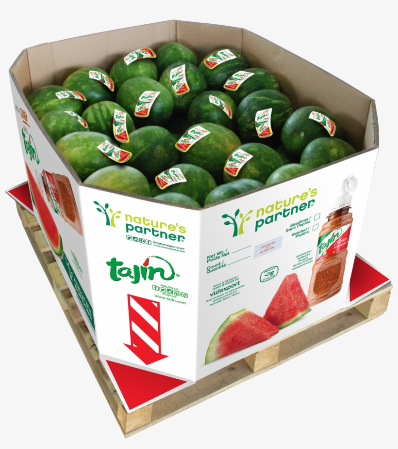 Bin And Label Artwork For Nature's Partner And Tajín - Watermelon Company, transparent png #4274596