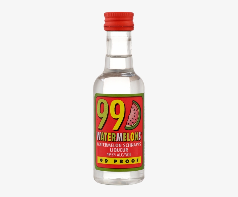 99 Brand Watermelons Schnapps, 50 Ml, transparent png #4274626