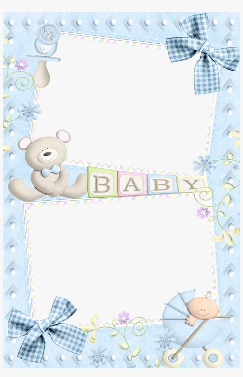 Photo Layers, Frame Template, Baby Boy Photos, Borders - Baby Frames For Photoshop, transparent png #4275095