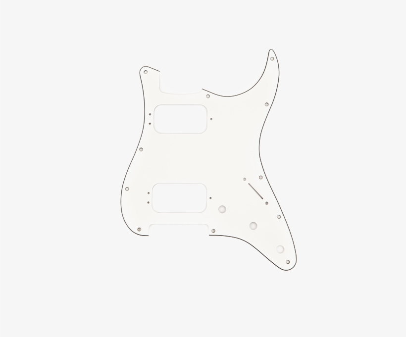006 1493 000 Pickguard Hh - White Pickguard Hh Stratocaster Png, transparent png #4275355