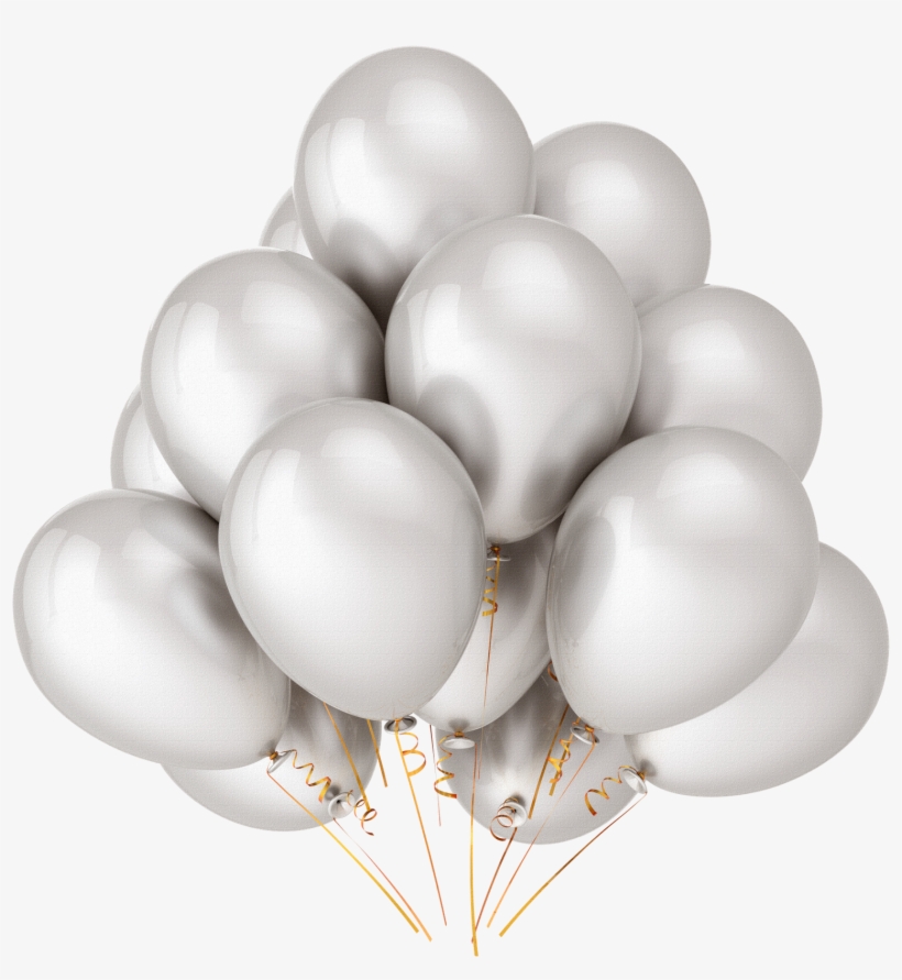 1d Png - Silver Balloons Png, transparent png #4275403