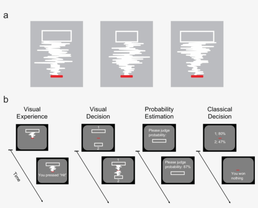 Paradigm Used In The Visual Tasks In The Experiment - Stochastic Process, transparent png #4275623