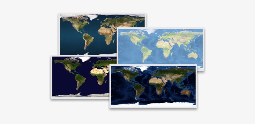Blue Planet Map Options - World Map, transparent png #4276131