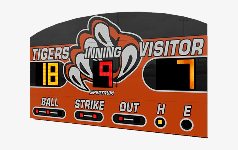 14' Wide Baseball Scoreboards - Scoreboard, transparent png #4276552