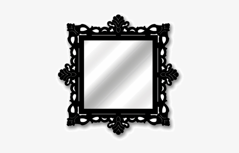 Espelho Quadrado, Com Moldura Em Mdf, Recortada À Laser - Mirror, transparent png #4276845