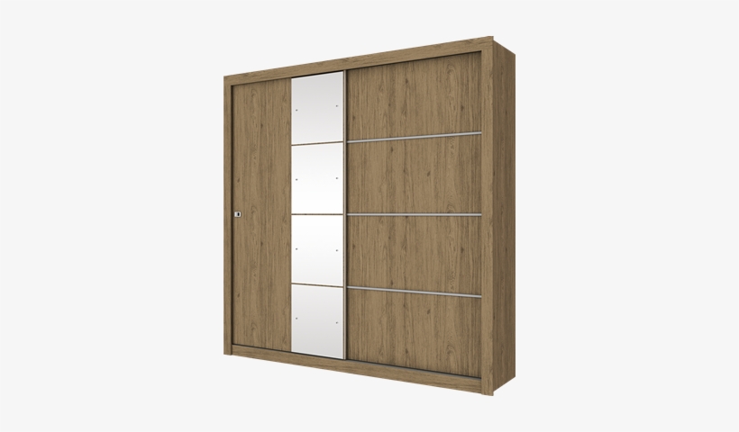 Roupeiro 2 Portas Deslizantes Com Espelho Rústico Dakar - Roupeiro Dakar Rustico, transparent png #4277108