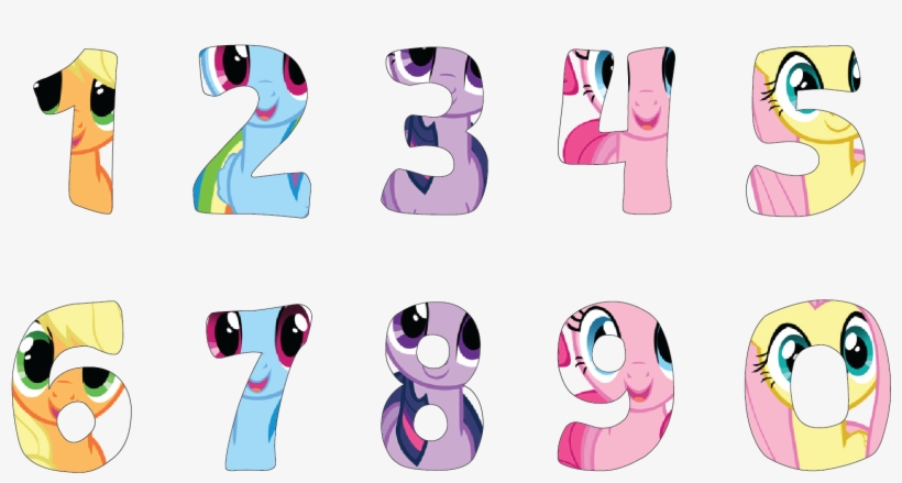 My Little Pony Alaphabet My Little Pony Numbers - My Little Pony, transparent png #4277707
