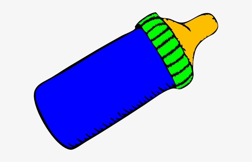 How To Set Use Baby Bottle Blue Green Clipart - Baby Bottle Clipart, transparent png #4278258