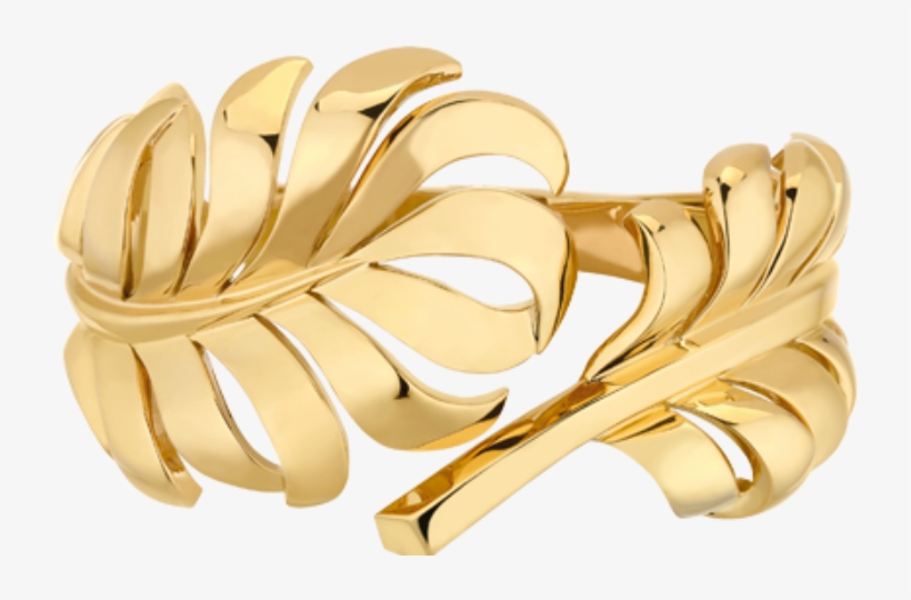 Yellow Gold Plume De Chanel Ring, transparent png #4278442
