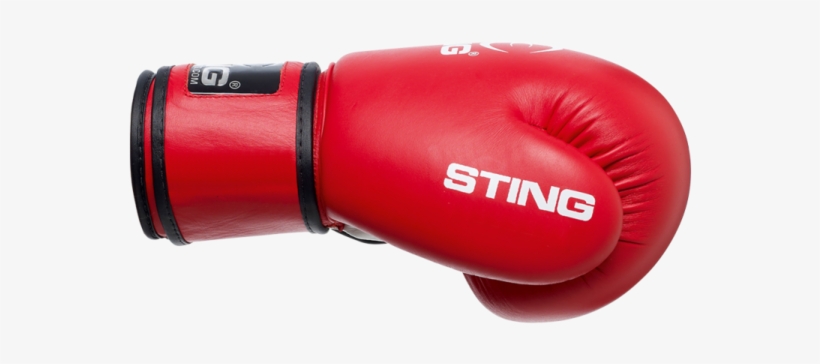 Sting Aiba Approved Competition Leather Boxing Gloves - Sting Boxing Gloves Red, transparent png #4278493