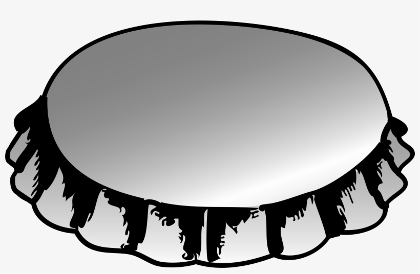 Clipart - Bottle Cap Clipart Black And White, transparent png #4278517