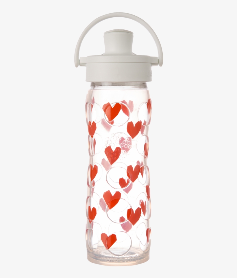 Water Bottle - Lifefactory - Water Bottle 475ml (16oz) W/ Active Flip, transparent png #4278851