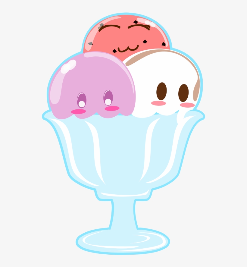 Free Download Cute Ice Cream Transparent Clipart Ice - Cute Ice Cream Png, transparent png #4279085