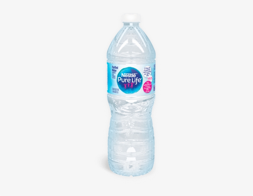 1 Liter Bottle Of Nestle Pure Life Purified Water - Nestle Pure Life Water, Purified - 7.7 Fl Oz, transparent png #4279189