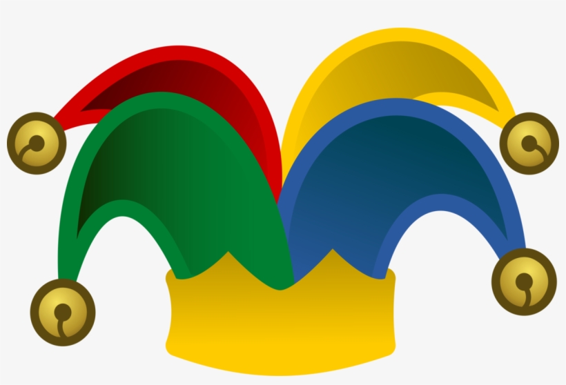 Cap And Bells Jester Hat Joker - Jester Hat Clipart, transparent png #4279318