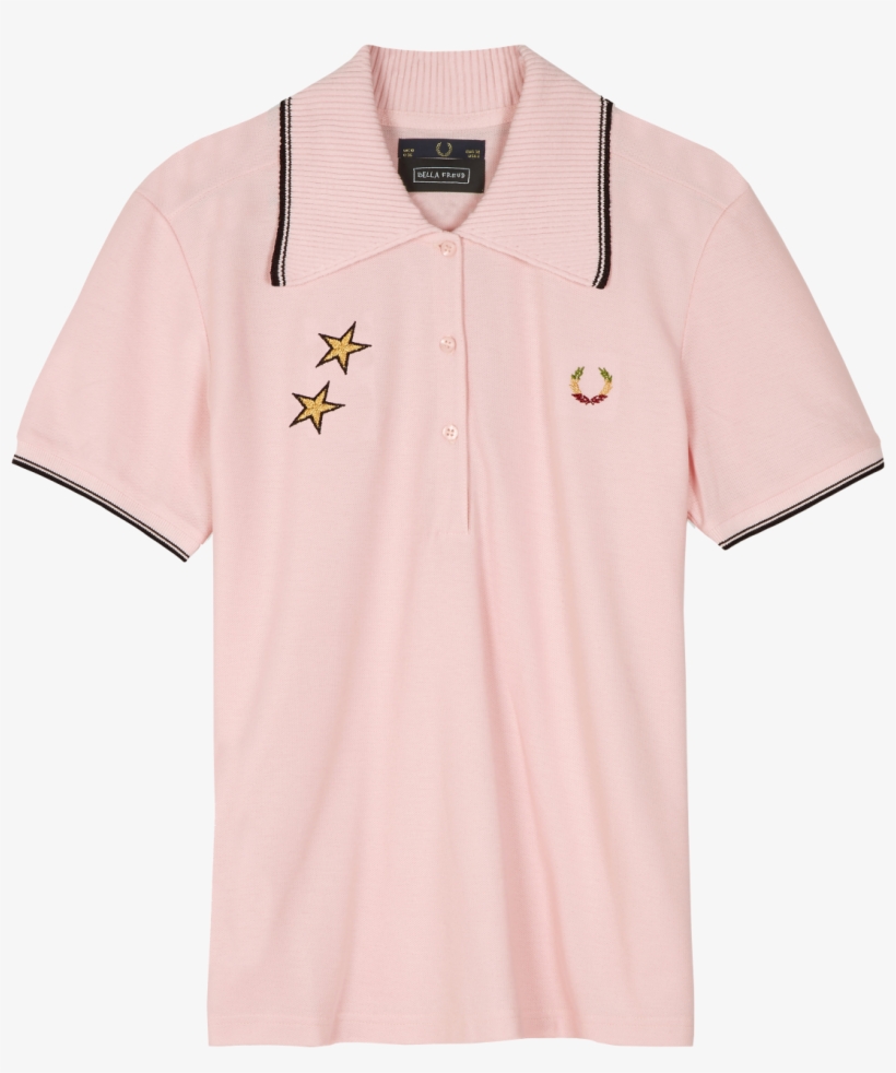 Bella Freud X Fred Perry, Polo, Rose, Patch, Cool, - Polo, transparent png #4279495