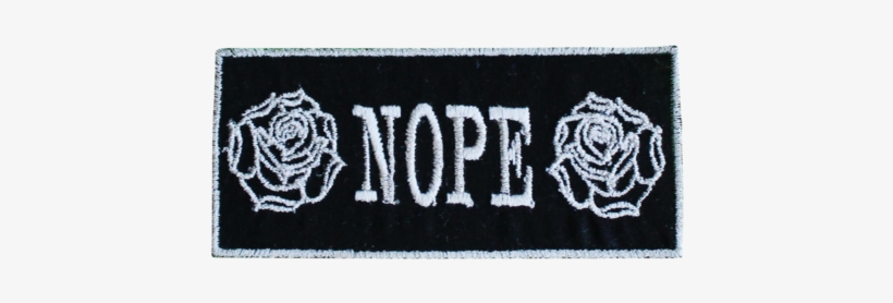 Nope Rose Patch - Label, transparent png #4279522