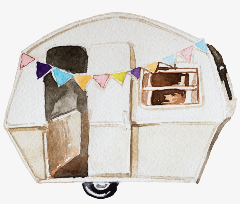 Girl Camper Podcast - Adventure Vintage Camper Tote Bag, Natural, transparent png #4279821