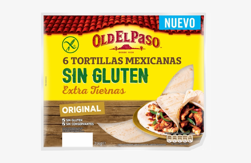 Las Nuevas Tortillas Sin Gluten Se Han Incorporado - Old El Paso Nacho Kit Original Cheesy Baked 520g, transparent png #4279883