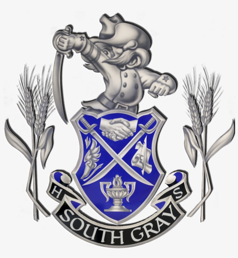 South Gray Runnin' Rebels - Crest, transparent png #4280533